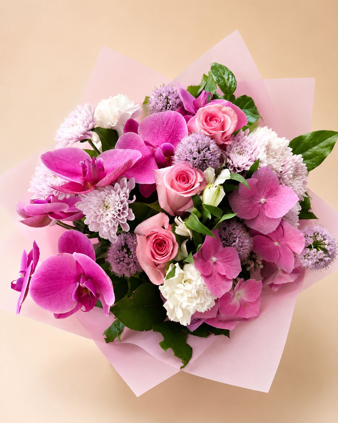 豪華蘭花花束