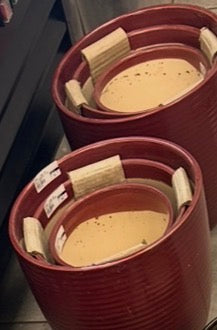 Matte Red Ceramic Flower Pot 332