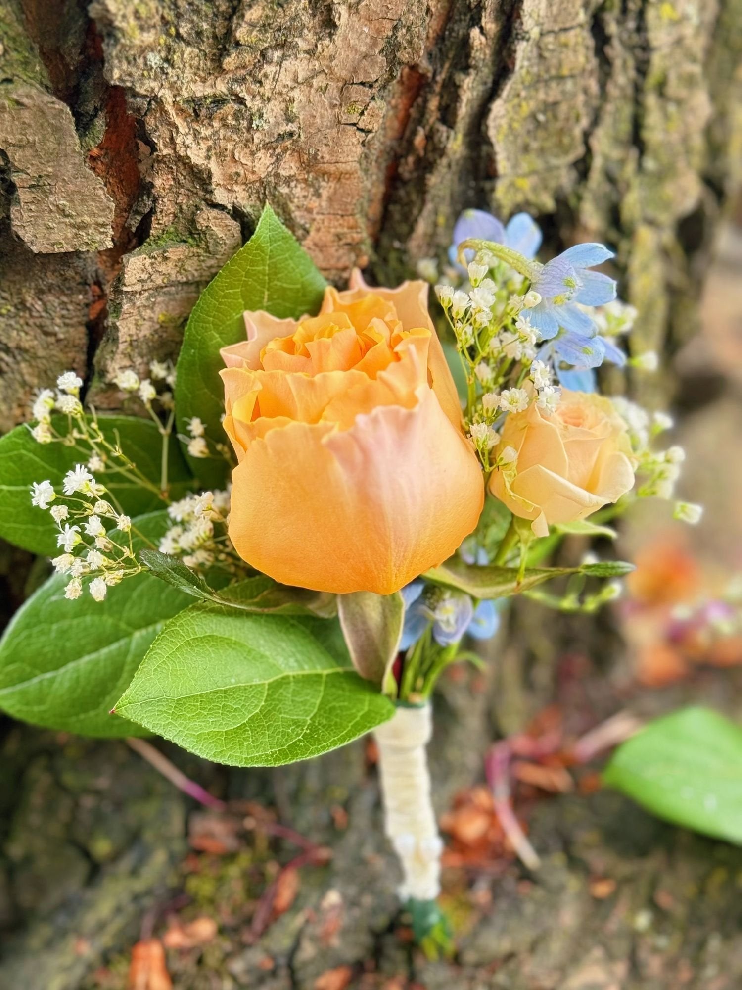 Peachy Life Boutonnière