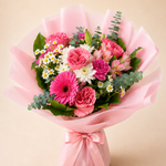 Pink Gerbera Mixed Flower Bouquet