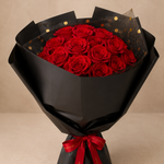Red Roses Black Gold Wrap