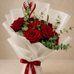 Red Roses Heart Accent Bouquet