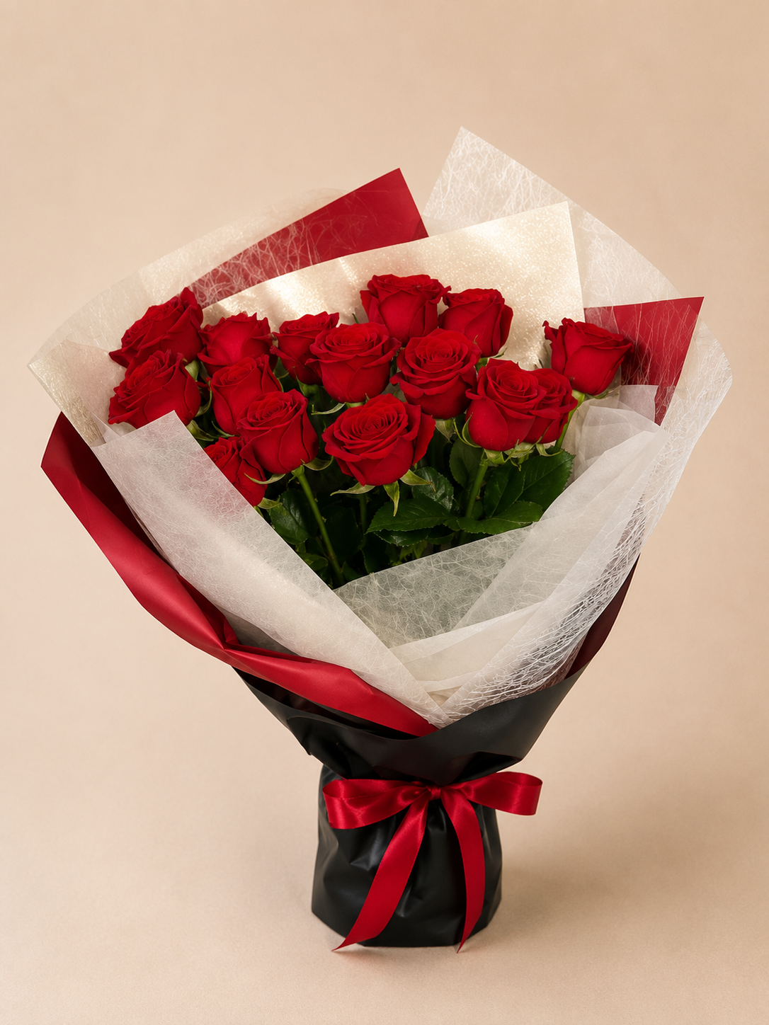 Red Roses White Lace Wrap