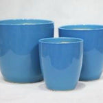Sky Blue Ceramic Flower Pot 331