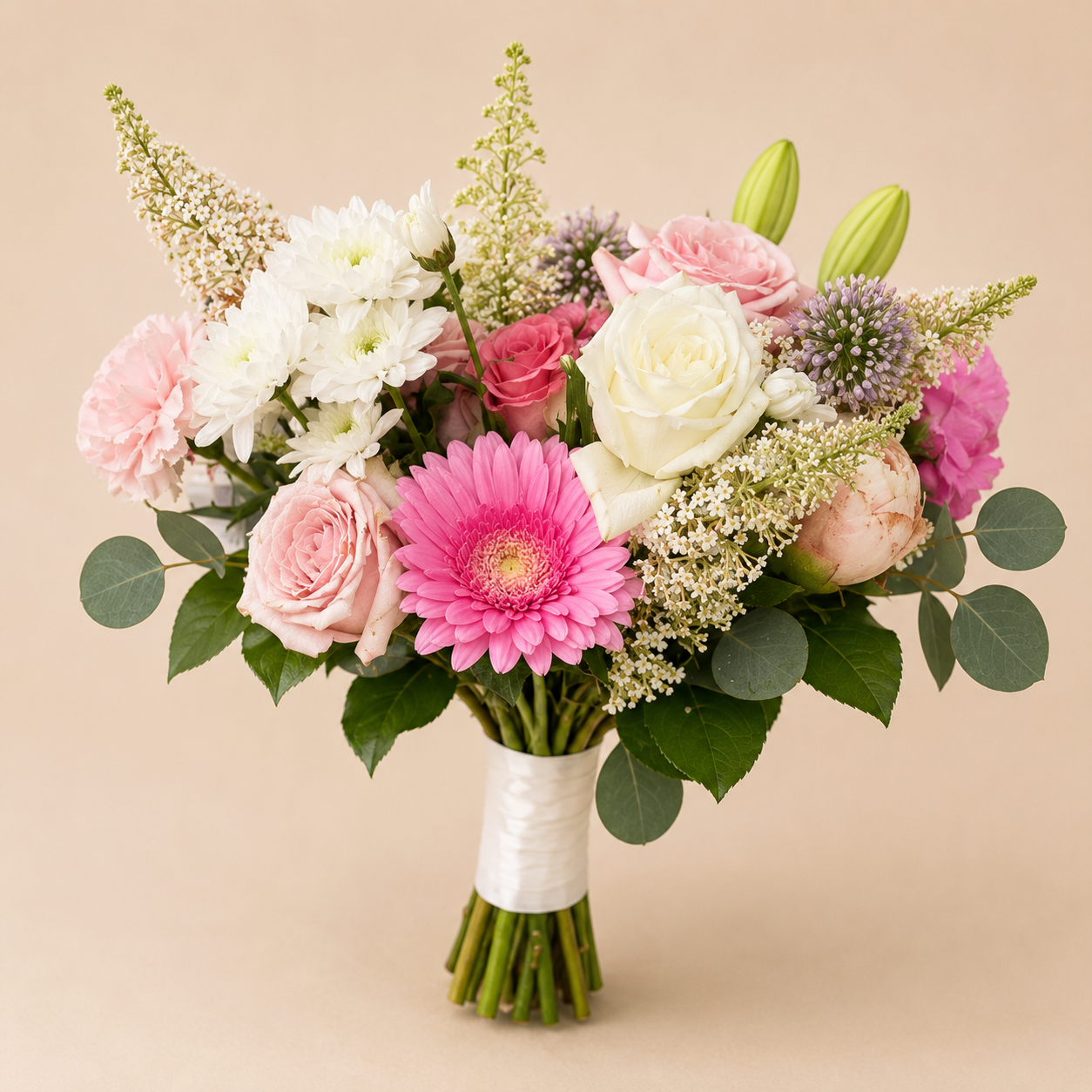 Spring Romance Pink White Garden Mix