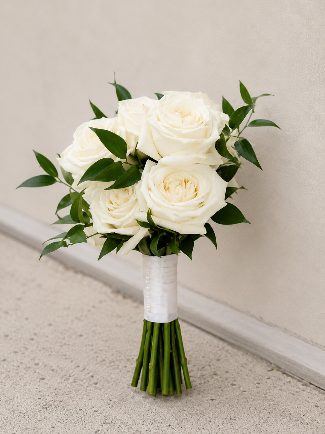 Timeless White Rose Bouquet