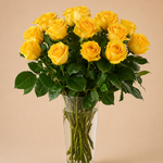 Yellow Roses Wrapped Bouquet