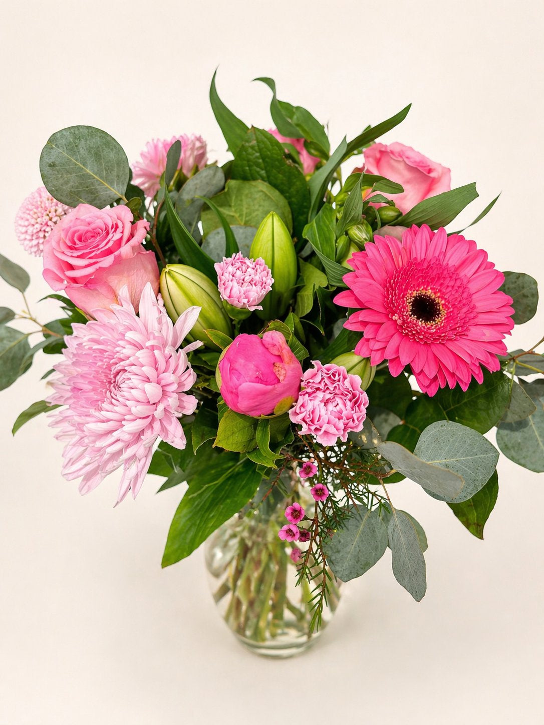 Cheerful Pink Vase Arrangement