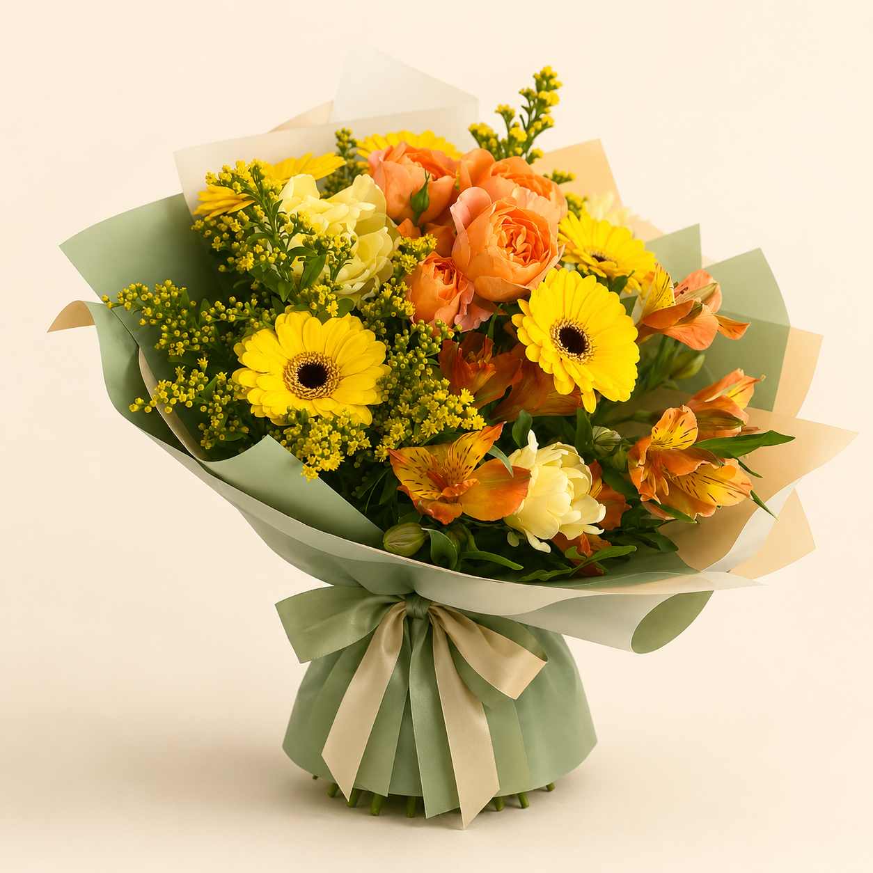 Golden Citrus Garden Bouquet