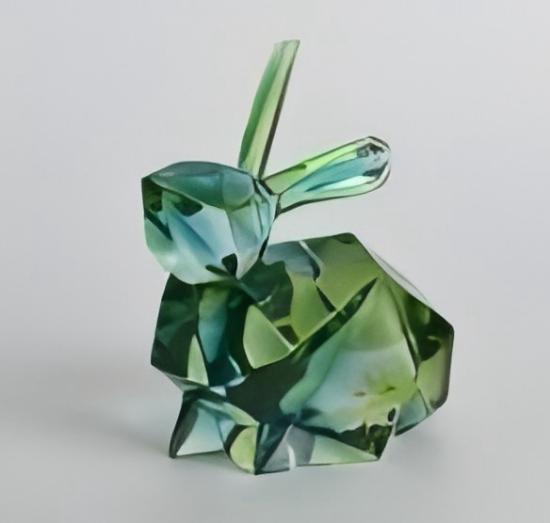 Resin “Green Love” Figurine