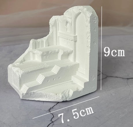 White Architectural Ruins Decor F
